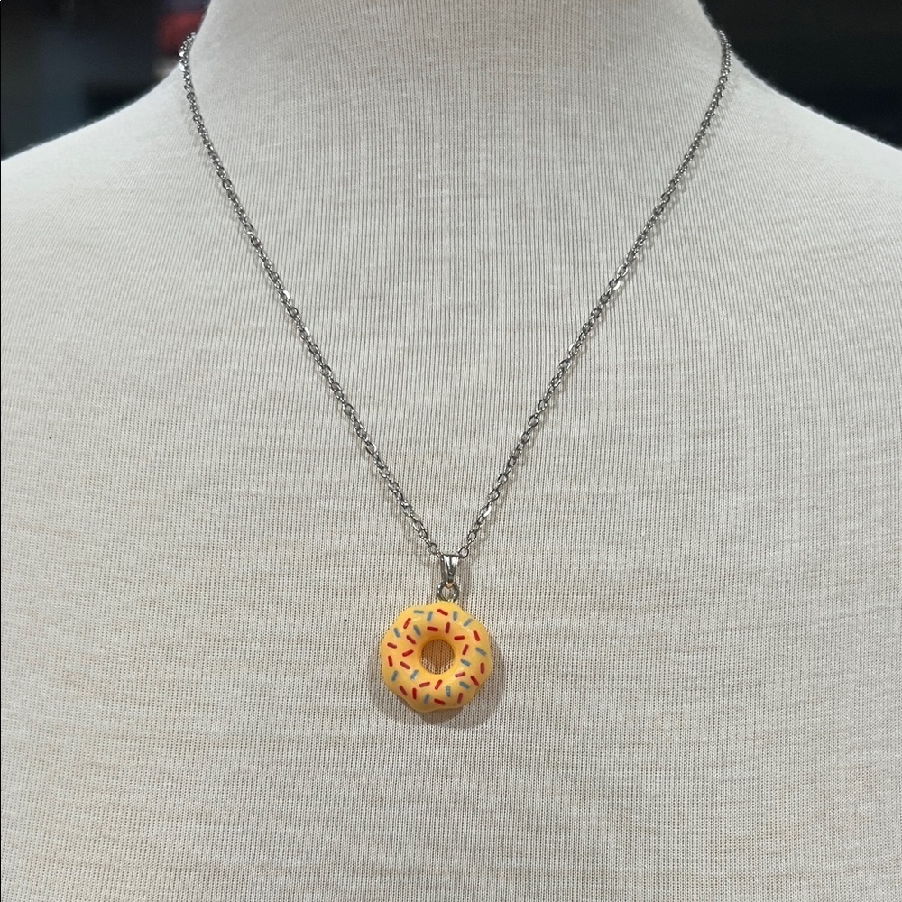 Donut Pendant Necklace